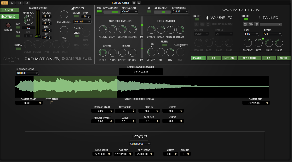 Sample Fuel – PAD MOTION v2.01 (HALion)