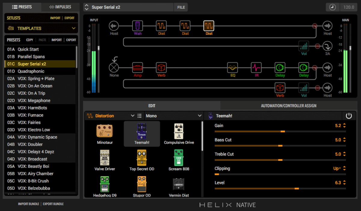 Line6 – Helix Native 1.9.0 VST, VST3, AAX x64