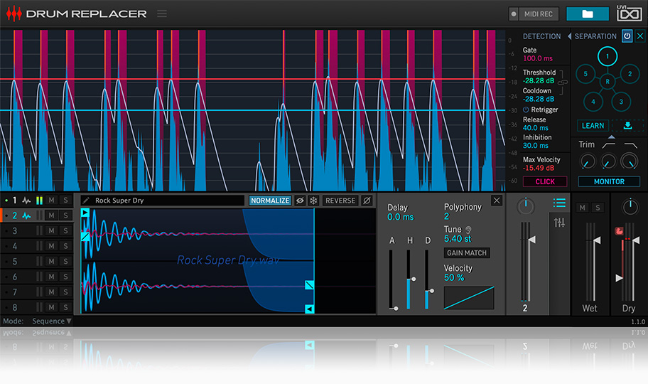 UVI – Drum Replacer 1.1.2 VST, AAX x64