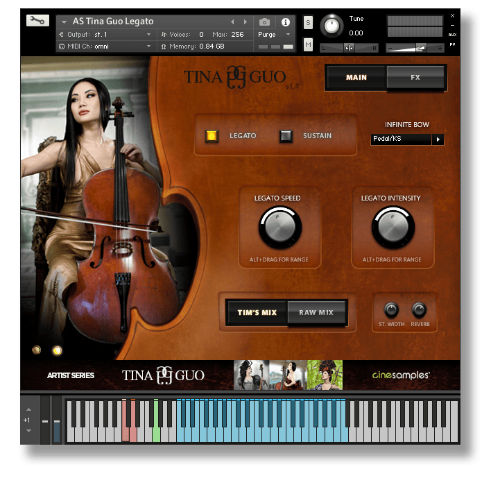 Tina Guo Acoustic Cello Legato Kontakt