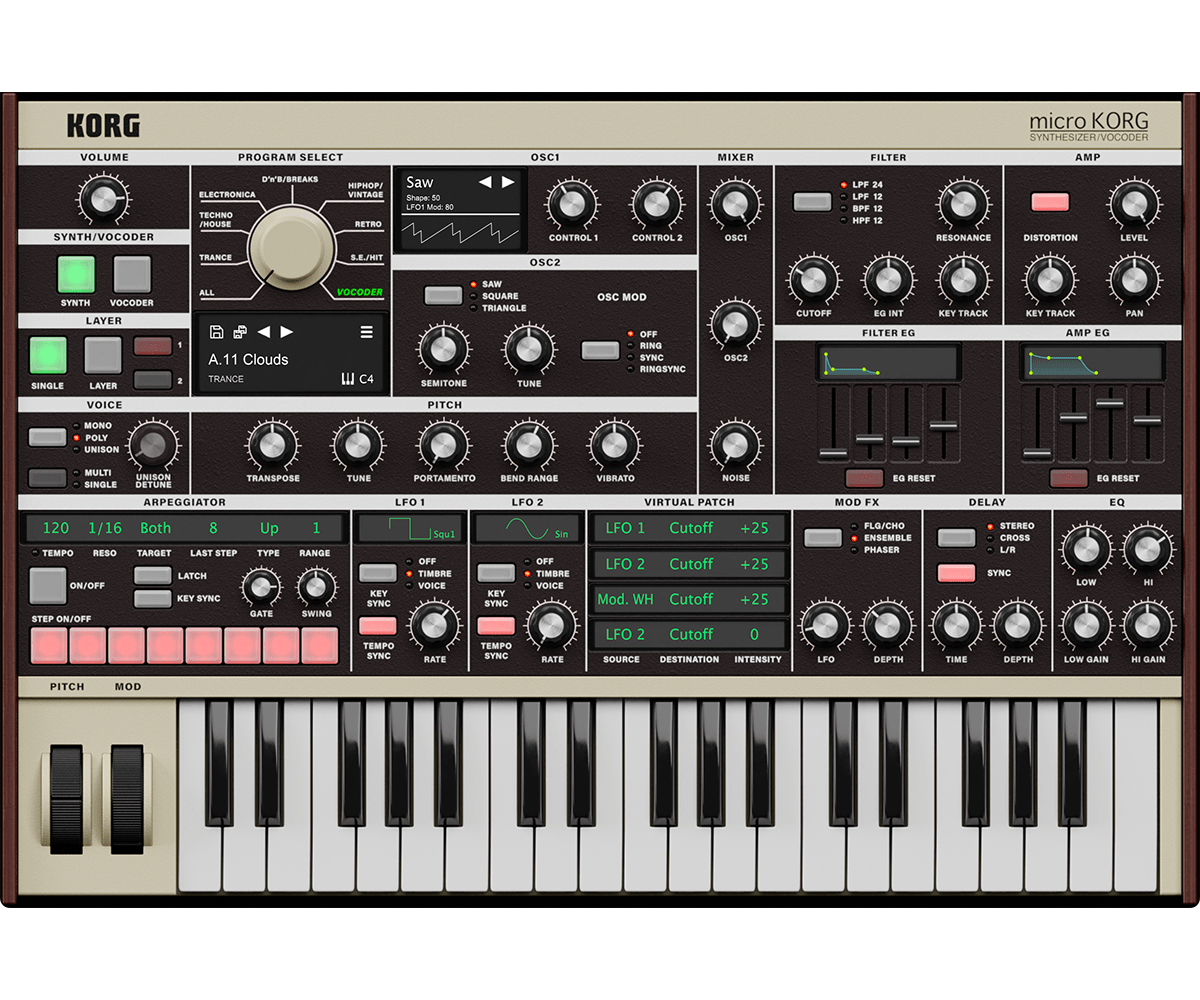 KORG – microKORG v1.0.1 (Incl. Software Pass) STANDALONE, VSTi3, AAX, AU x64 WIN.OSX
