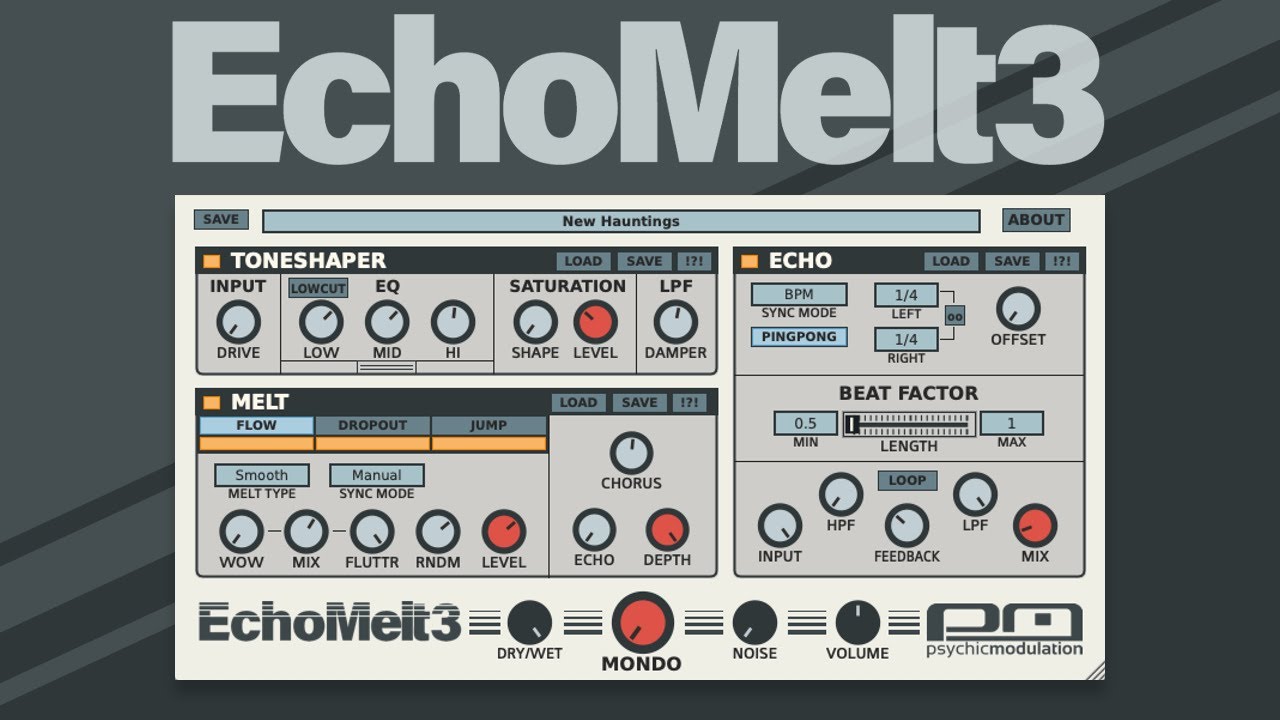 Psychic Modulation – EchoMelt 3.2 VST3, AU WIN.OSX x86 x64