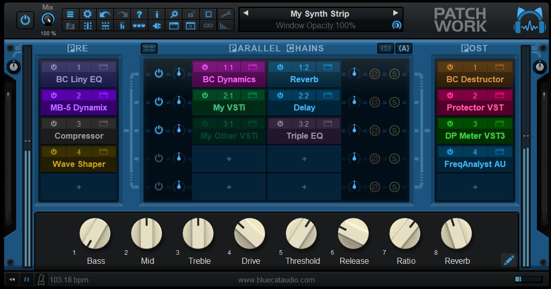 Blue Cat Audio – Patchwork v2.75 STANDALONE, VST, VST3, AAX x64 x 86