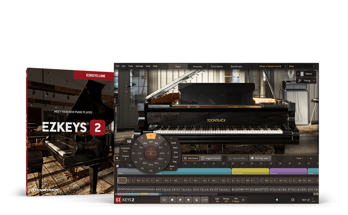 Toontrack – EZkeys v2.1.5 WIN MAC