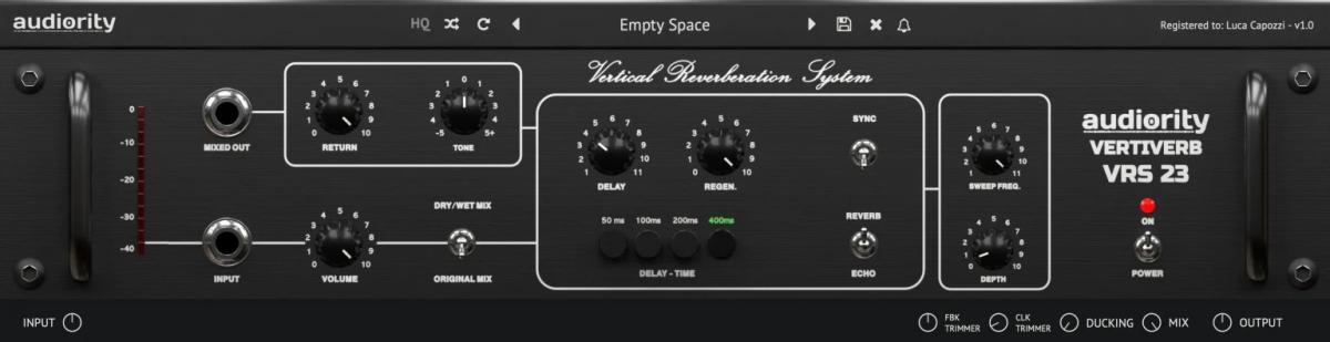 Audiority – VertiVerb VRS23 v.1.0.1 VST, VST3, AAX x64
