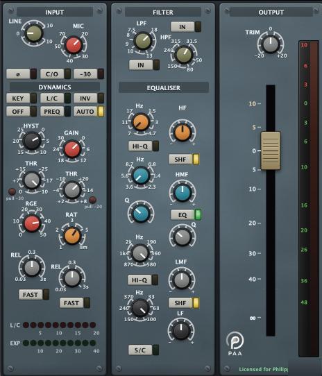 PAA Audio – Legend Channel v.1.24 Rev1 VST3, AAX x64