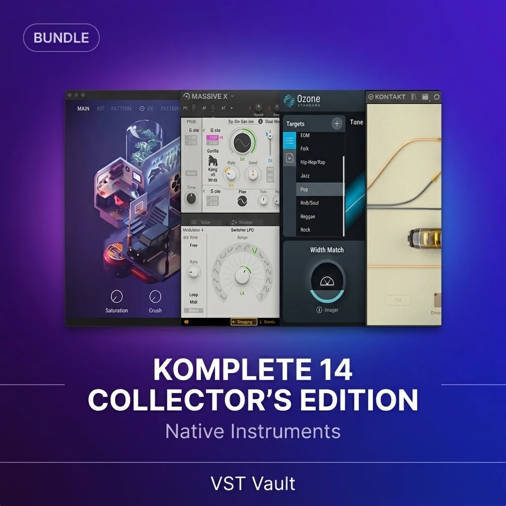 Native Instruments Komplete 14 Collector's Edition product cover with Komplete plugin suite branding