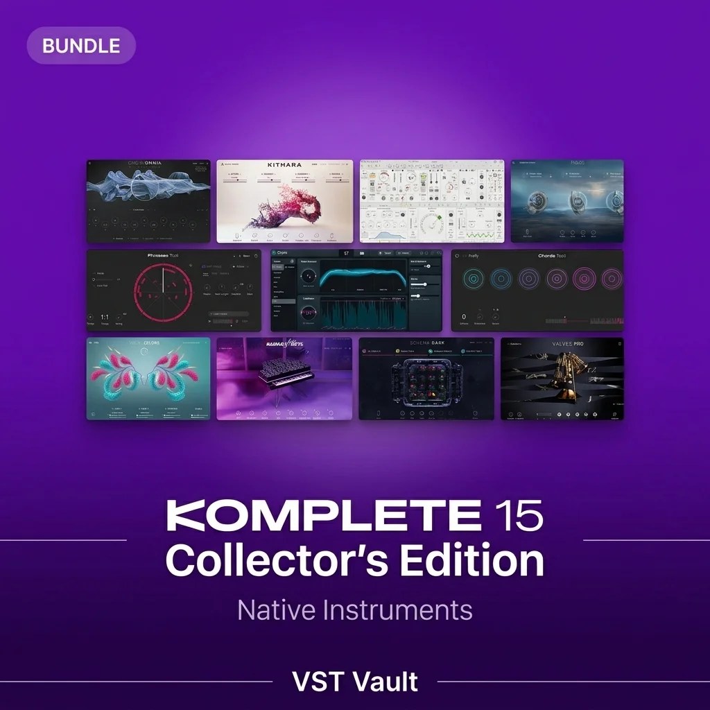 Native Instruments Komplete 15 Collector's Edition product cover with Komplete 15 plugin suite branding
