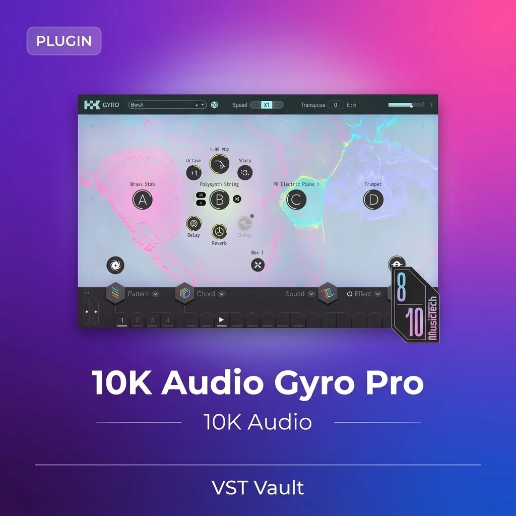 10K Audio Gyro Pro synthesizer plugin interface on VST Vault product card