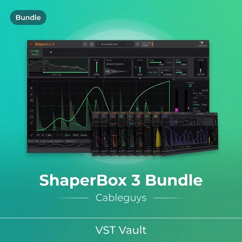 Cableguys ShaperBox 3 Bundle product card with multi-shaper effects rack interface