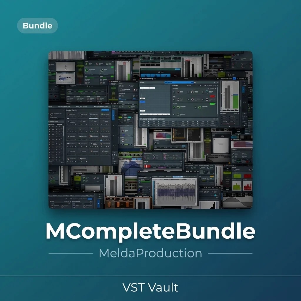 MeldaProduction MCompleteBundle product card with the complete plugin collection artwork