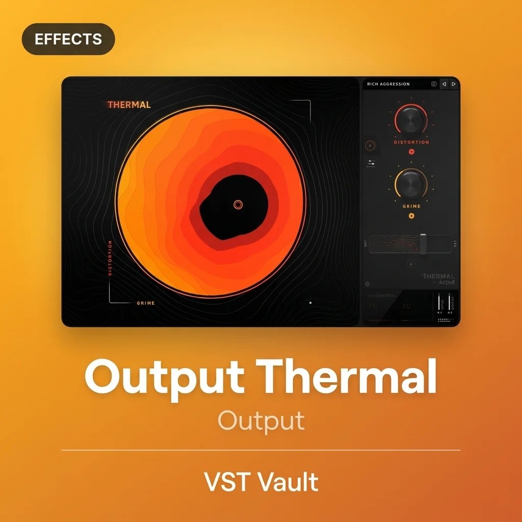 Output Thermal interactive distortion plugin interface on VST Vault product card
