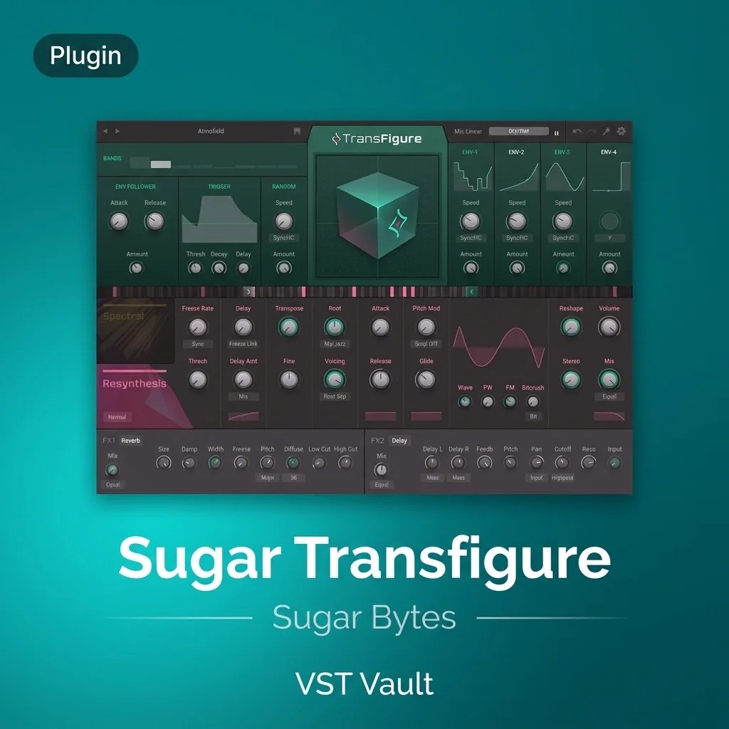 Sugar Bytes Transfigure performance multi-effect plugin interface on VST Vault product card