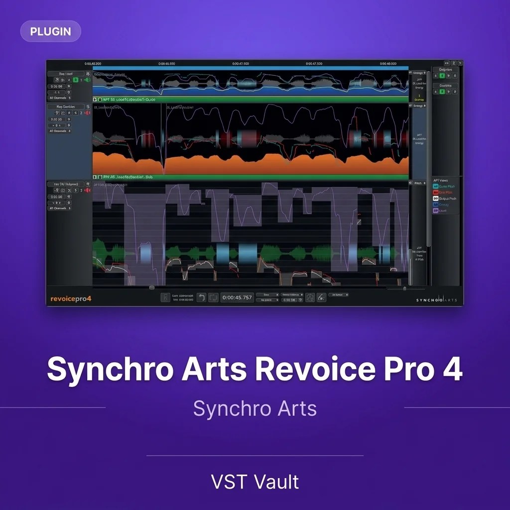 Synchro Arts Revoice Pro 4 vocal alignment and doubling software interface on product card