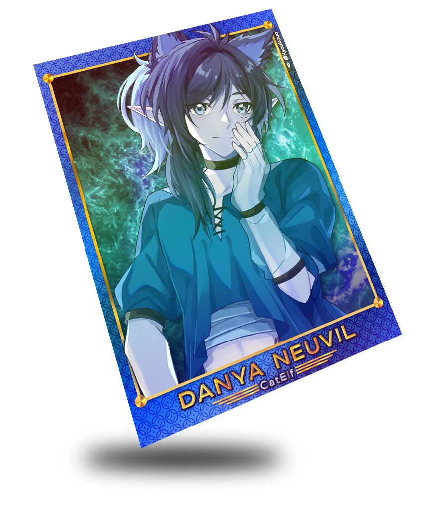 Danya Neuvil the Cat Elf, Trading Card
