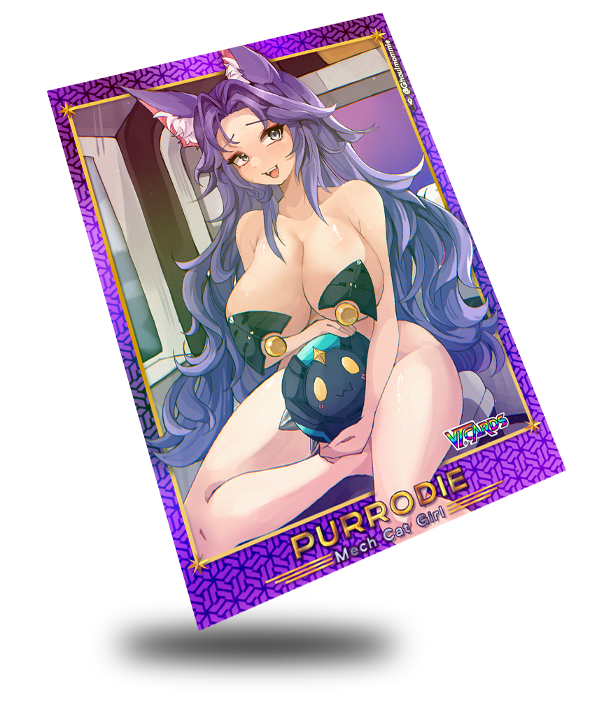 Purrodie The Mecha Cat Girl, Trading Card