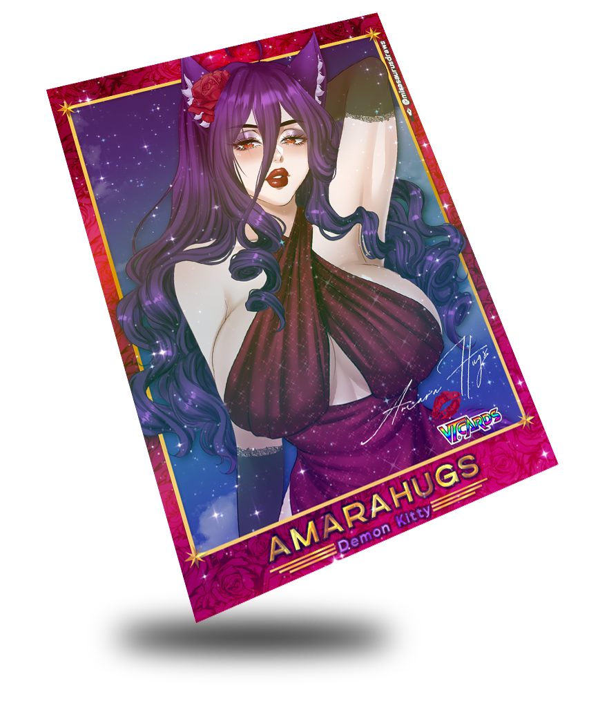 AmaraHugs, The Demon Kitty Trading Card