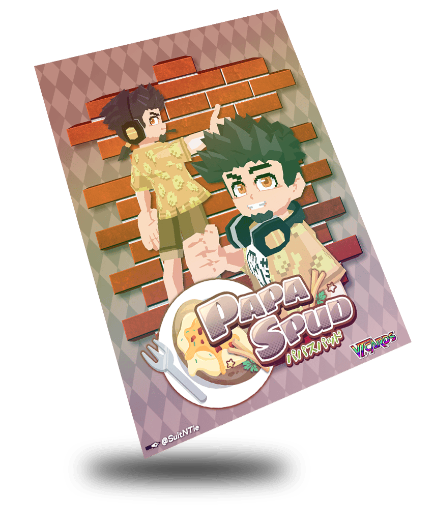 PapaSpud, Low Poly Vtuber Trading Card