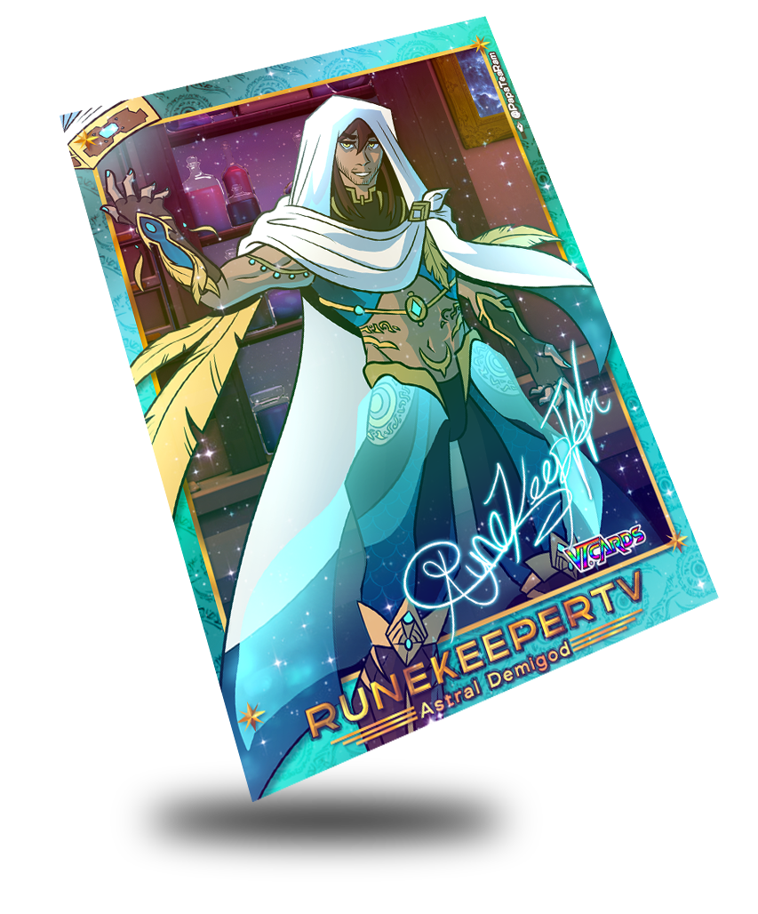 RunekeeperTV Astral Demi God, Trading Card