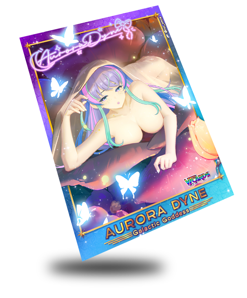 Aurora Dyne The Topless Galactic Goddess, Vtuber Trading Card (Limited time)