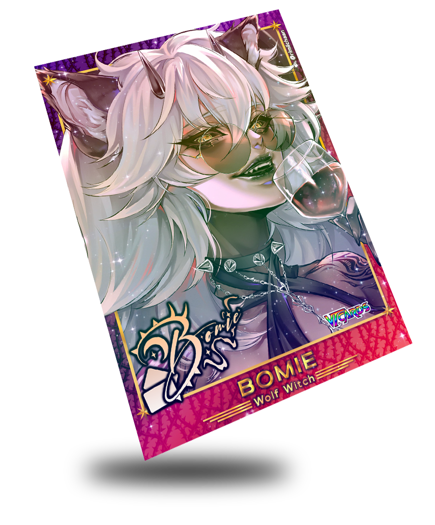 Bomie The Witch Wolf, Vtuber Trading Card