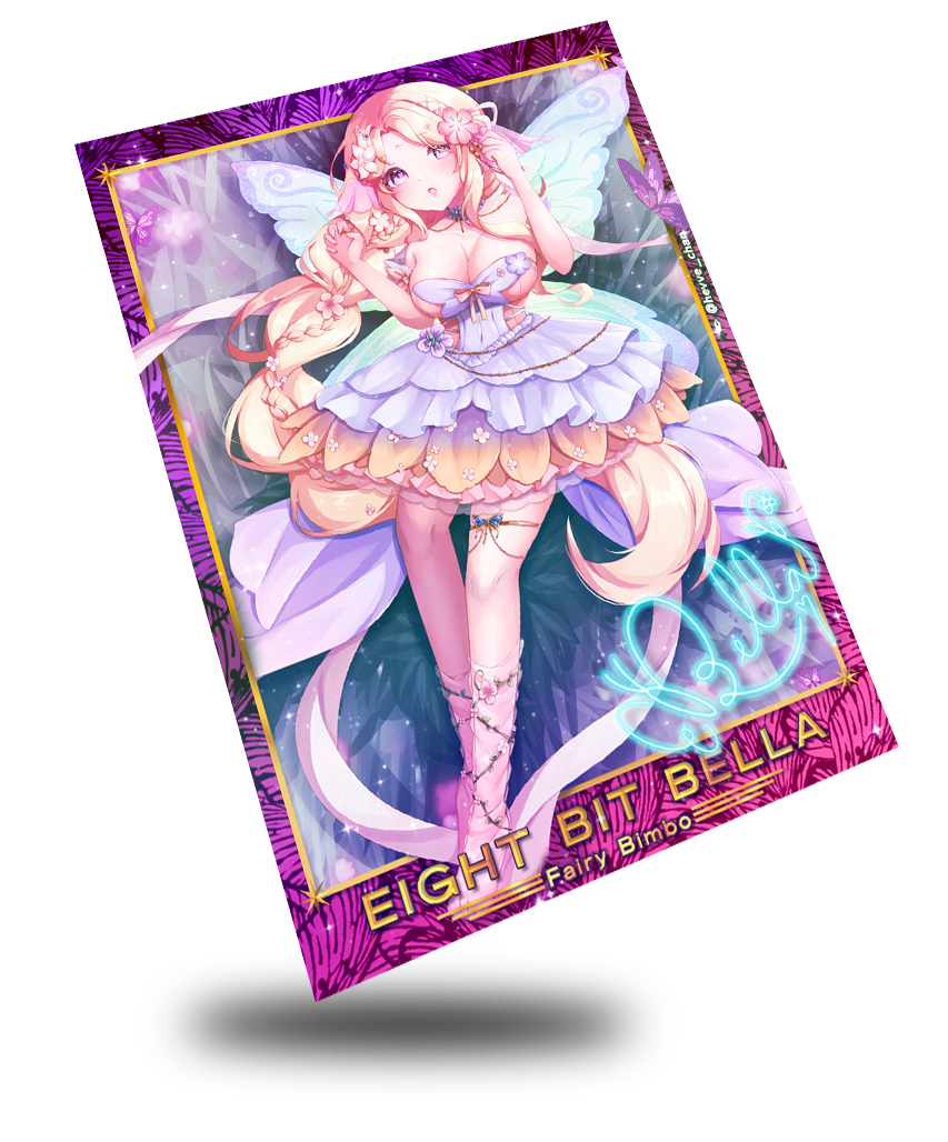 Eight Bit Bella Fairy Bimbo, Vtuber Trading Card