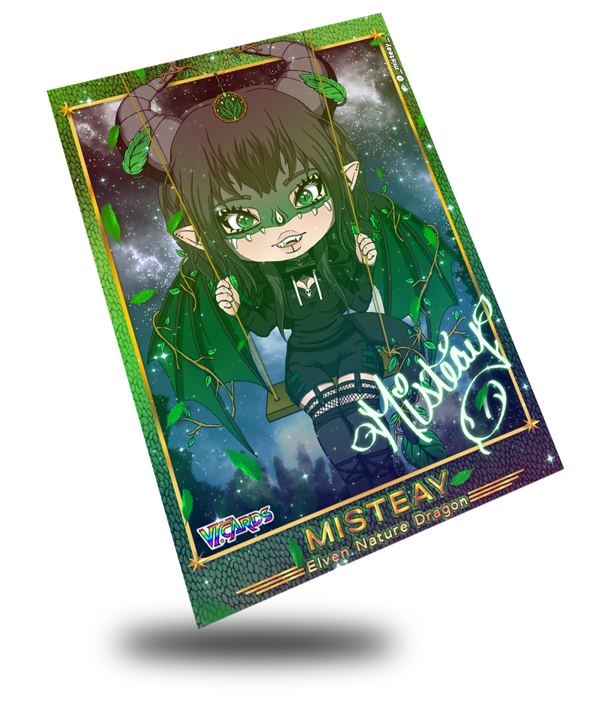Misteay The Elven Nature Dragon, Vtuber Trading Card
