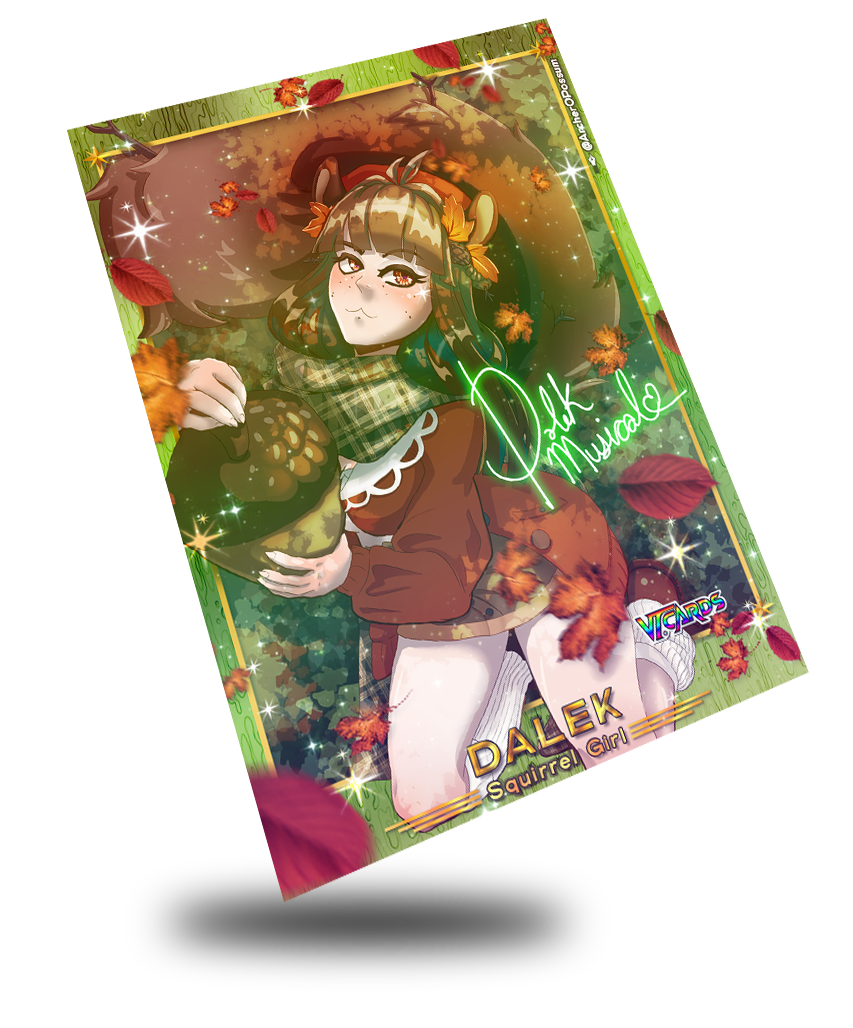 Dalek Squirrel Girl, Vtuber Trading Card