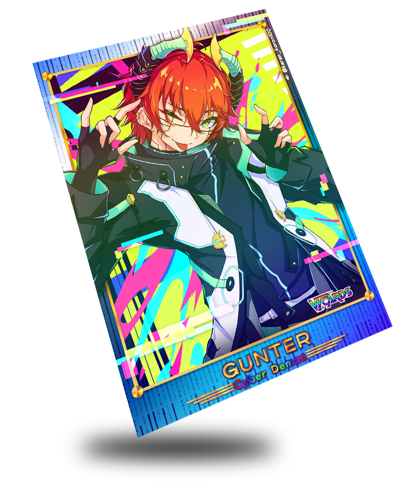 Gunter Glitch Demon, Vtuber Trading Card