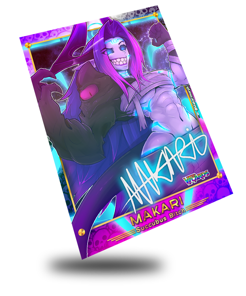 Makari Succubus Bitch, Vtuber Trading Card