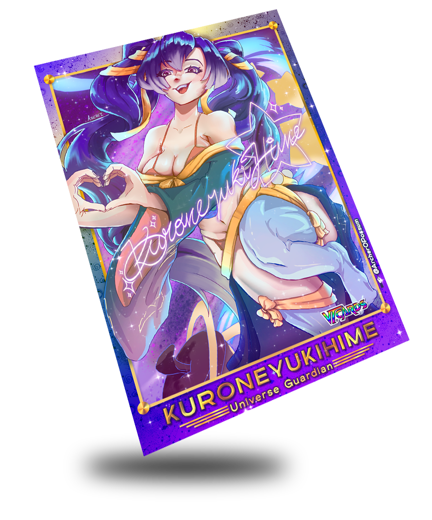 KuroneyukiHime Universe Guardian, Vtuber Trading Card