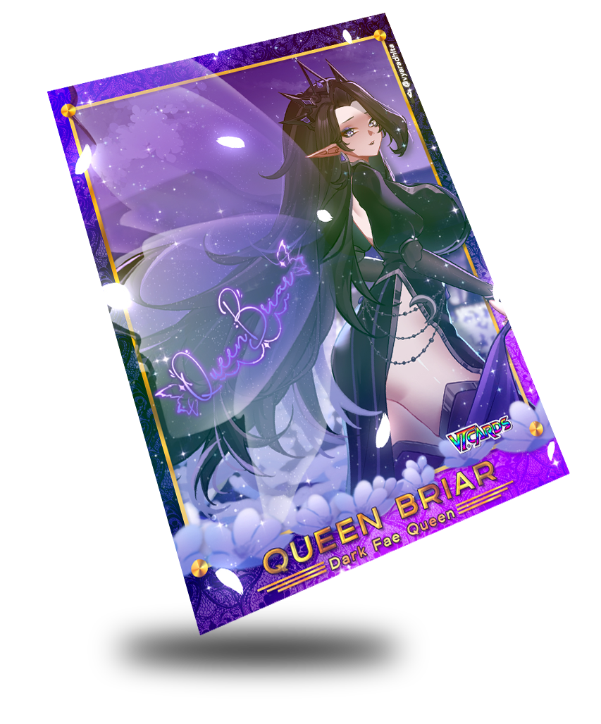 Queen Briar Dark Fae Queen, Vtuber Trading Card