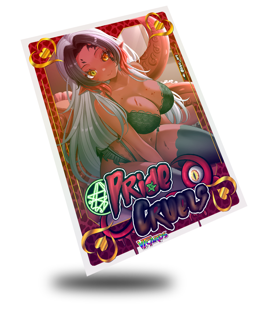 Pride Cruels Valentine lingerie, Vtuber Trading Card