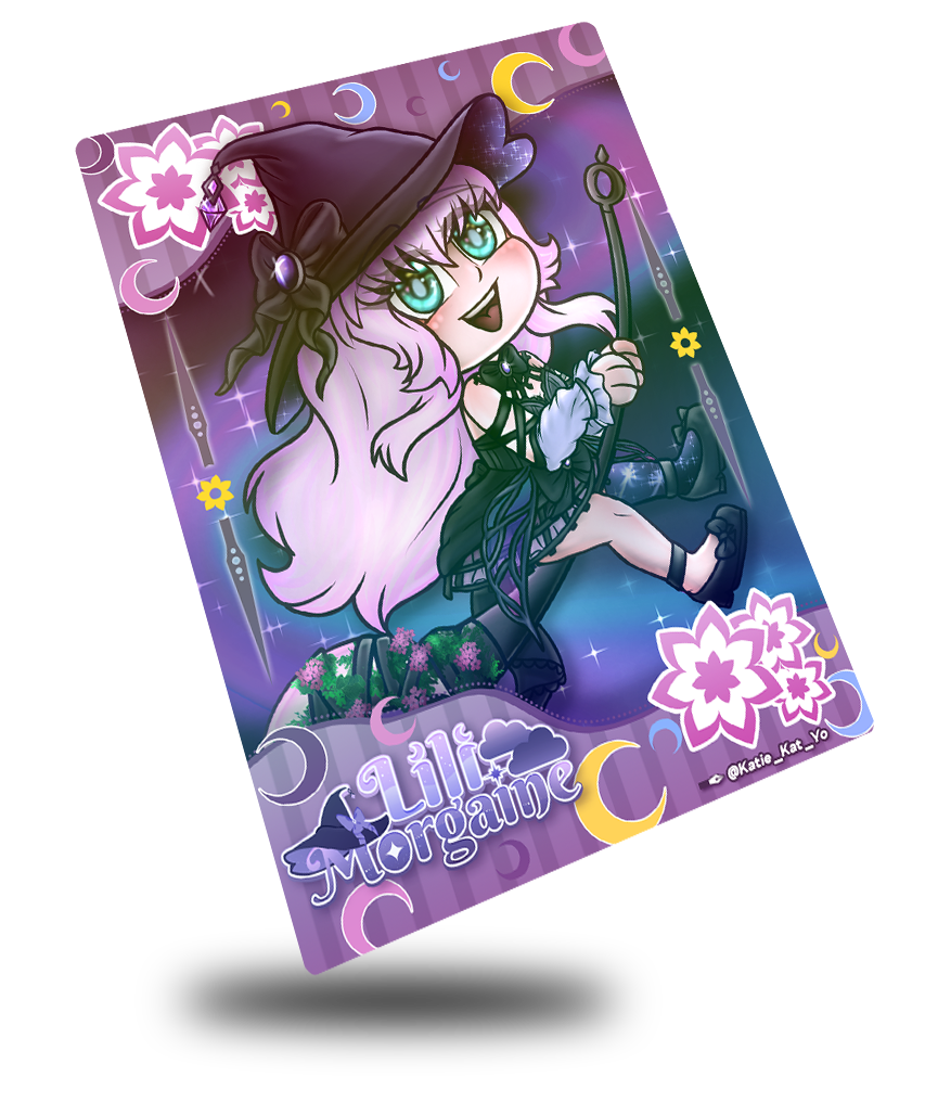 Lili Morgaine Chibi Style, Vtuber Trading Card