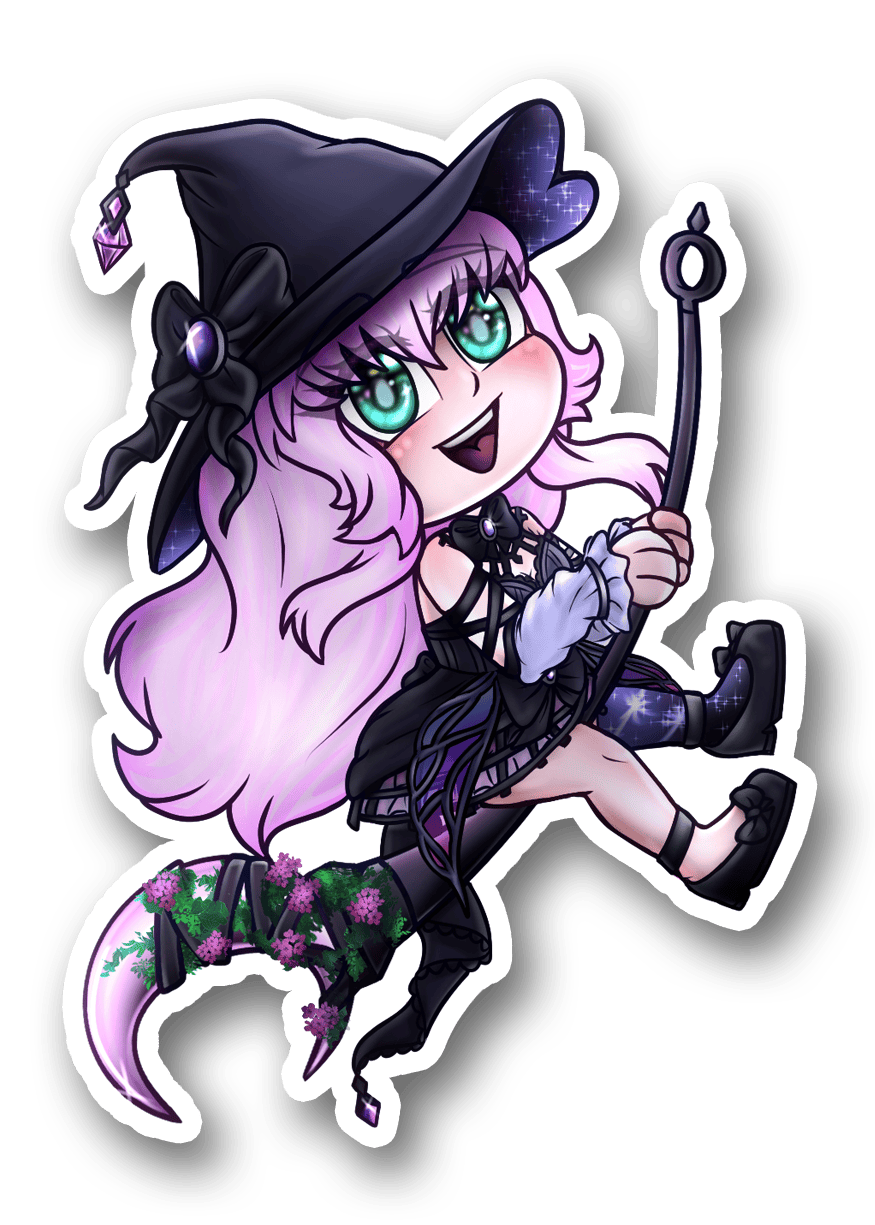 Lili Morgiane Chibi Style, Vtuber Sticker