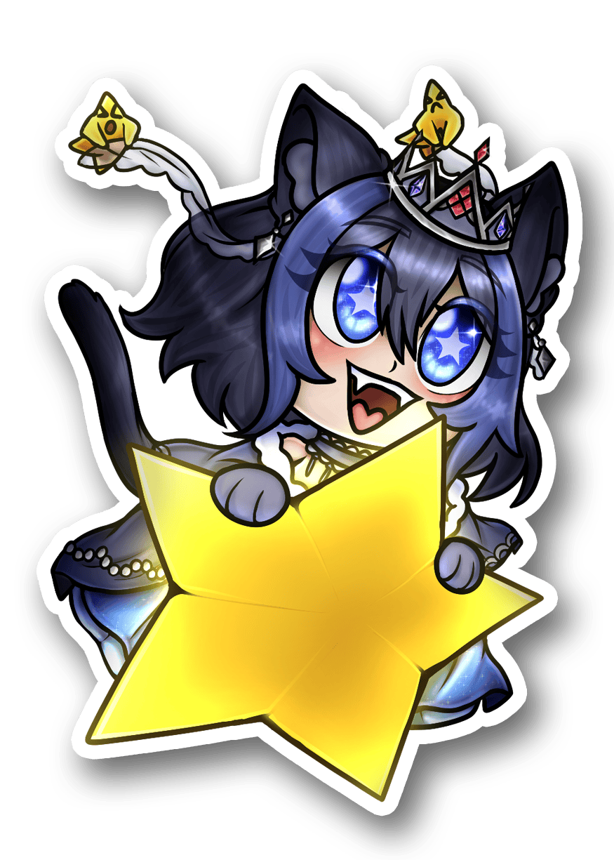 Royal Catto Chibi Style, Vtuber Sticker
