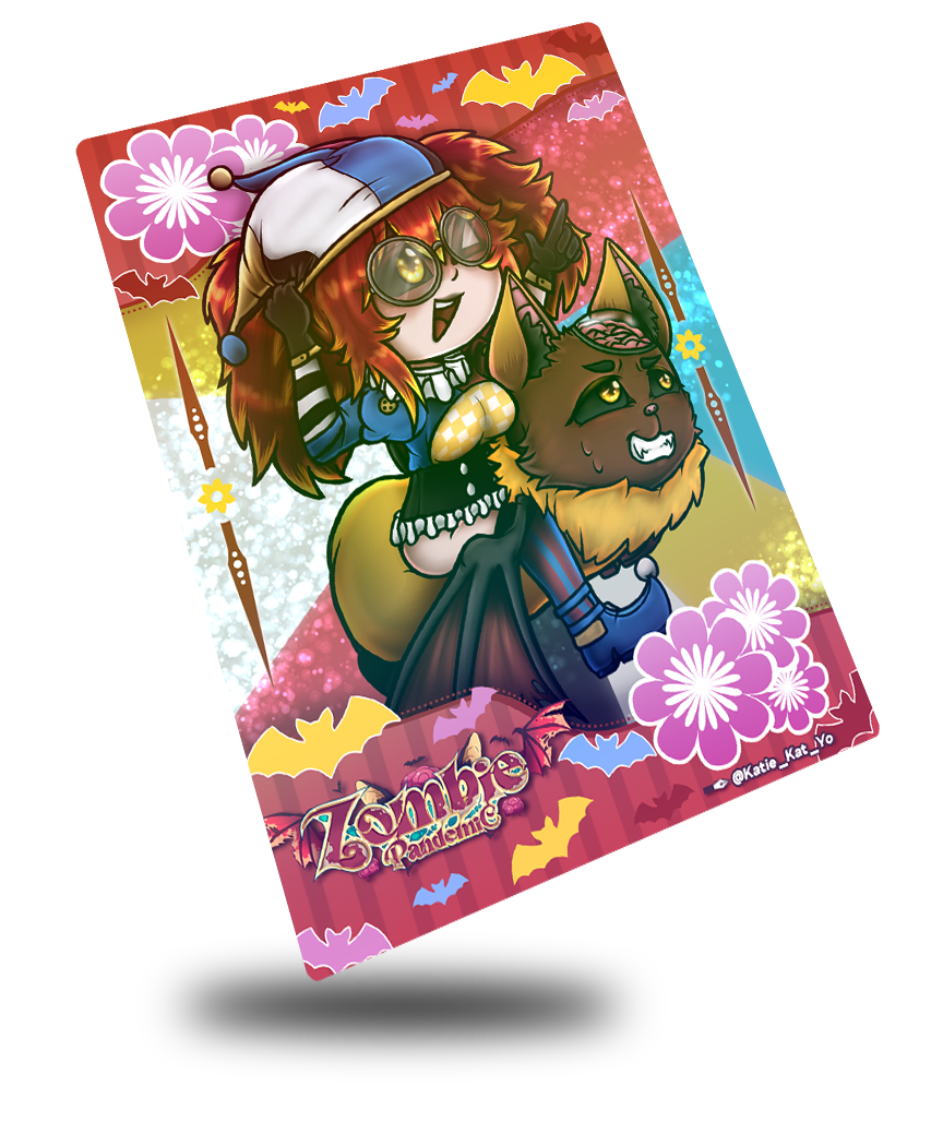 Zombie Pandemic Chibi Style, Vtuber Trading Card