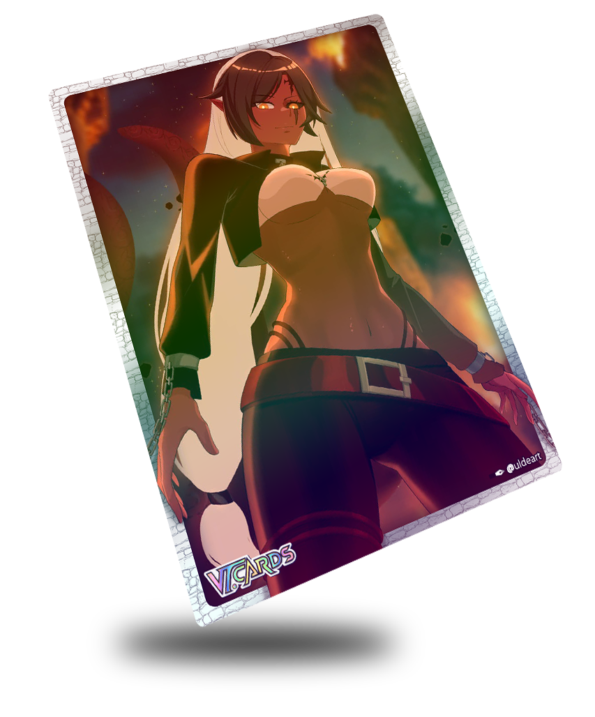 Pride Cruels Art Showcase Fire, Vtuber Trading Card