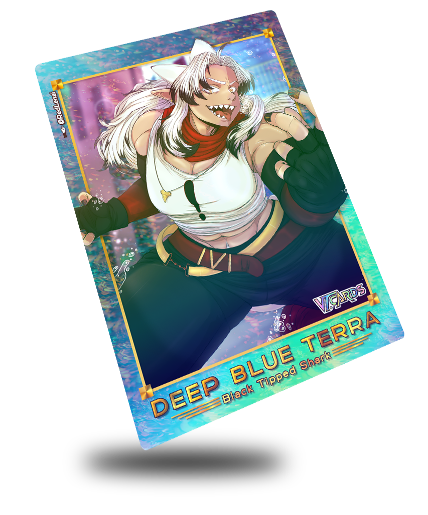 DeepBlueTerra Stat Style, Vtuber Trading Card