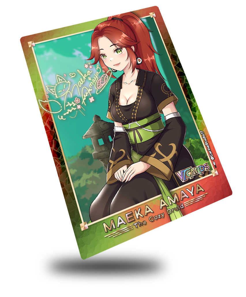 Maeka Amaya Idol Signature Style, Vtuber Trading Card