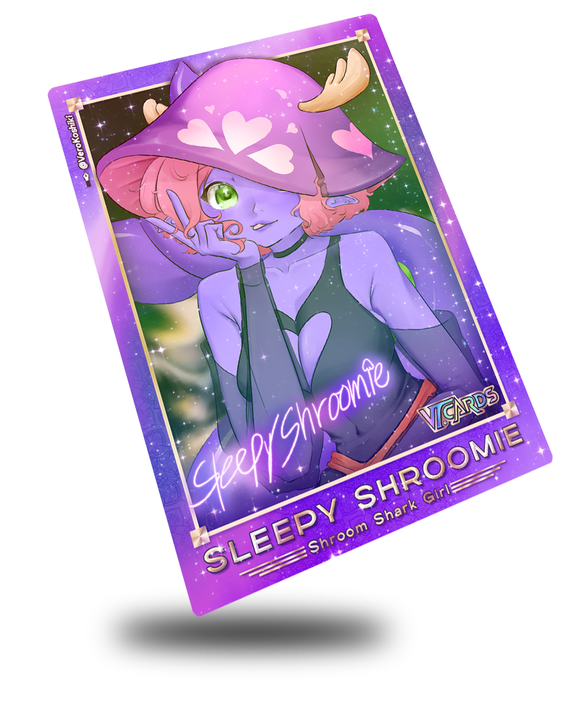 SleepyShroomie Idol Signature Style, Vtuber Trading Card