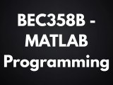 Matlab Programming Bec358b Vtu Notes