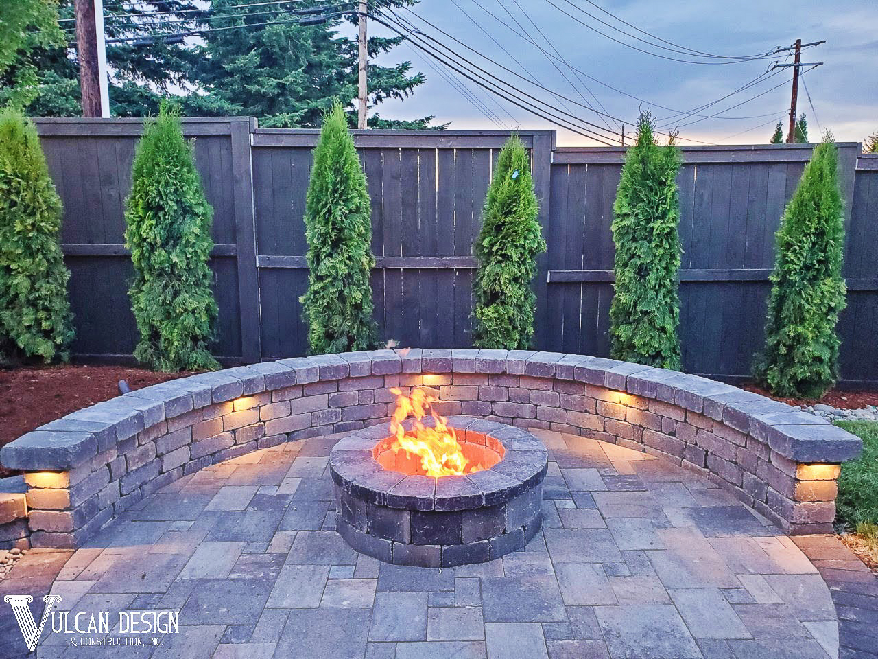 Most patio fire pits are fueled by wood or gas. Fire Pits And Fire Places Vulcan Design Construction