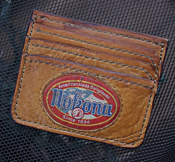 Just Baseball Glove Leather Minimalist Wallet