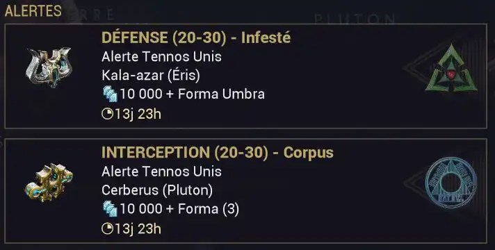 A ne pas louper : Week-end & Alertes sur Warframe !