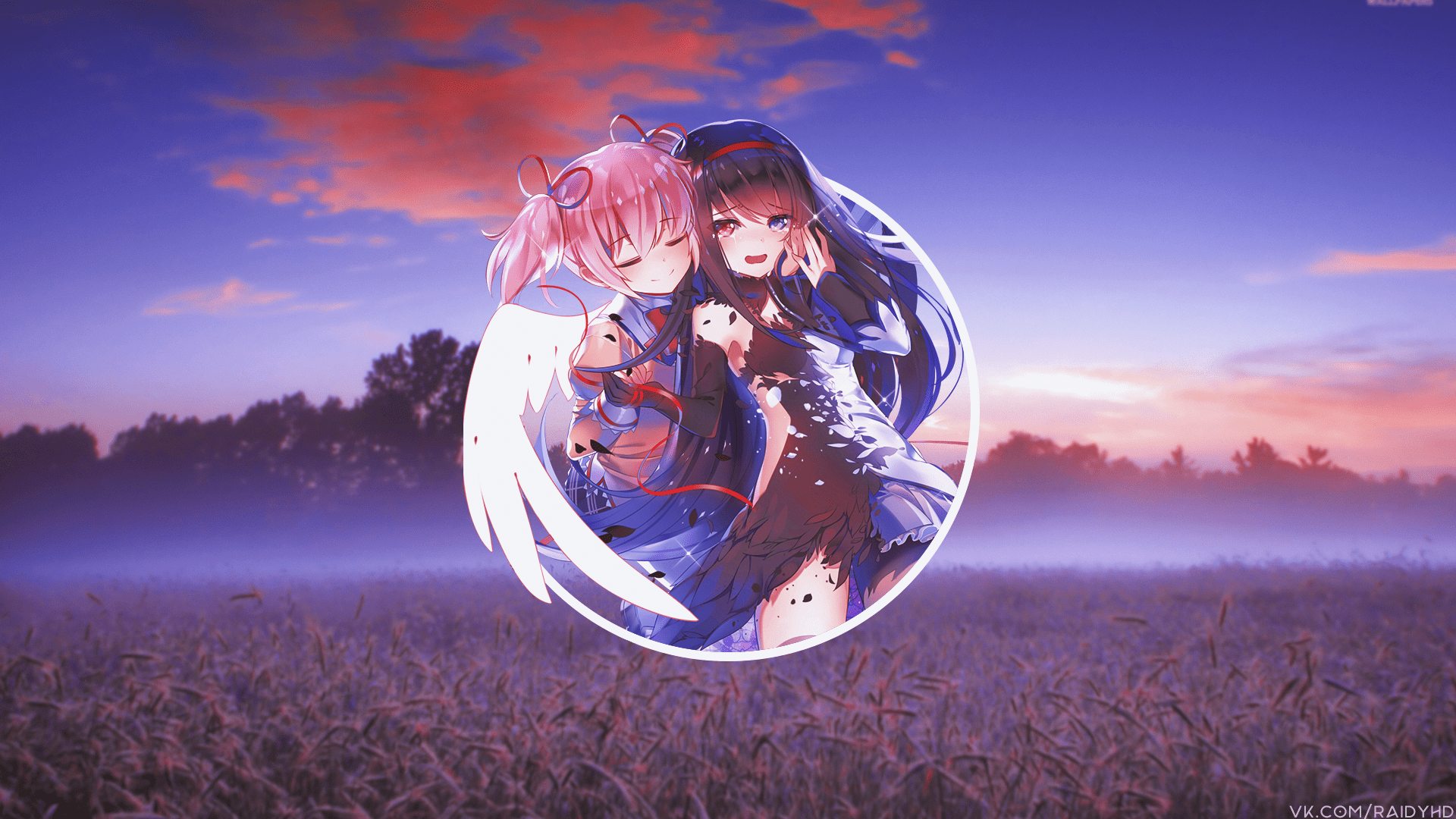 Anime Anime Girls Picture In Picture Mahou Shoujo Madoka Magica Kaname Madoka Akemi Homura 1920x1080 Wallpaper Wallhaven Cc