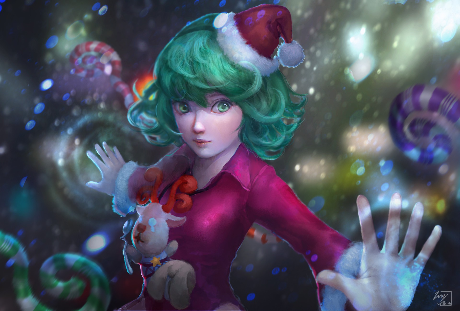 Now the story of this superhero is also available to the fans in form of video games. Santa girl, magic, One-Punch Man, Christmas, Tatsumaki