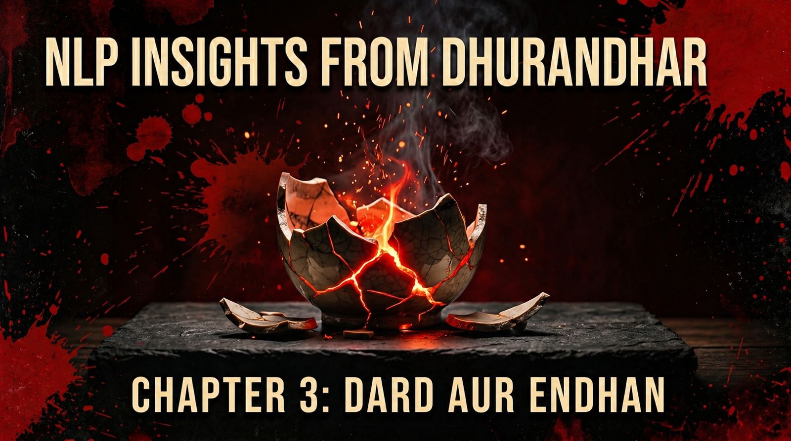 "Dard ko hausle ka endhan chahiye hota hai. Aur woh endhan har kisi ke pass nahi hota." A line from Dhurandhar that stops you in your seat. The fuel that turns pain into purpose, the chapter says, is not given to everyone. It is built. Chapter 3 of a ten-part NLP-lens reading of Aditya Dhar's epic. Pain we all have. Endhan, almost no one has been taught to build.