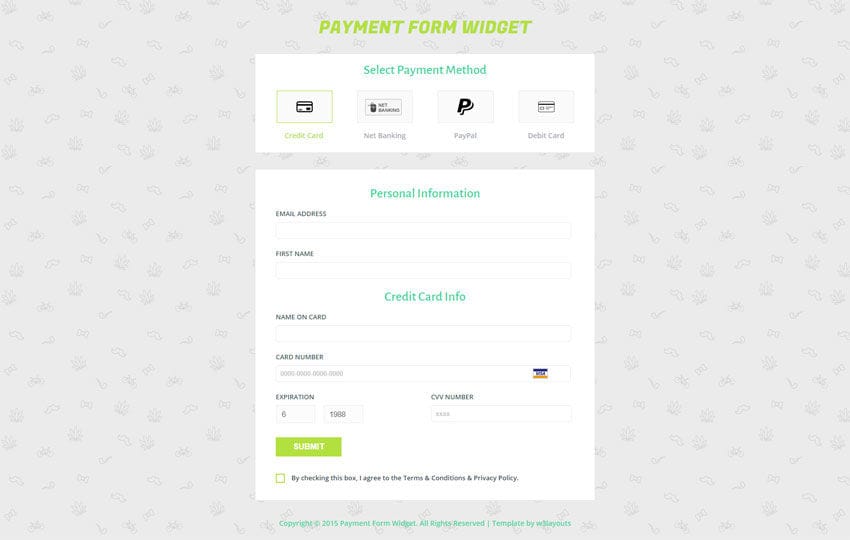 Payment Form Template Free Payment Gateway Template W3layouts
