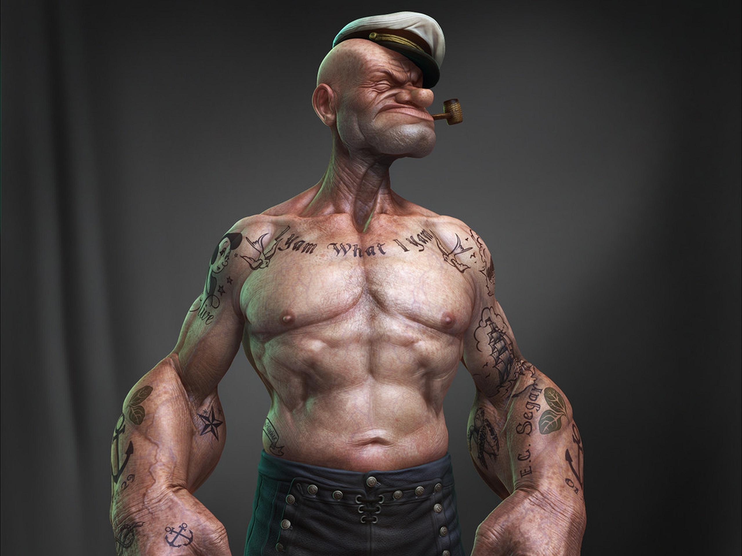 3D, Tattoo, Black Background - Wallpaper #119323 (2560X1919Px) On Wallls.com 1919_x_2560_jpg
